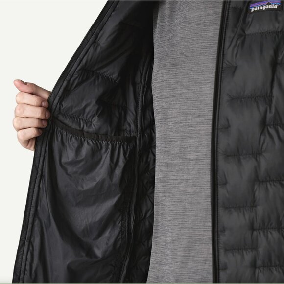 NWT Patagonia Women's Nano Puff Hoody XL Extra Large Black Puffy Hooded Jacket - Picture 5 of 13